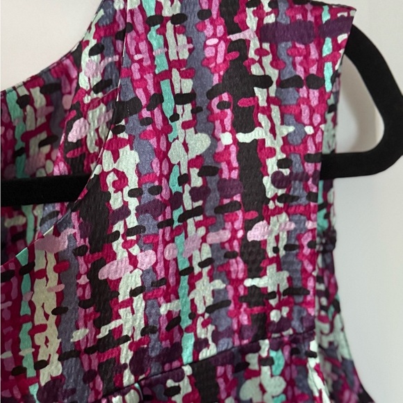 Attention Multi-Colored Textured Shift Dress, Size Large - Picture 2 of 10
